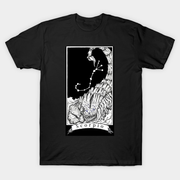 Scorpio - The Zodiac Retrograde T-Shirt by WinslowDumaine